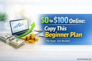 $0 to $100 Online: Copy This Beginner Plan (No Hype, Just Results)