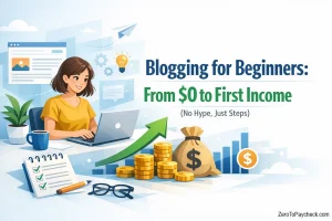Blogging for Beginners: From $0 to First Income (No Hype, Just Steps)