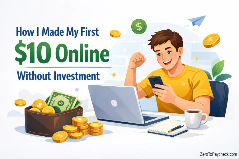 How I Made My First $10 Online Without Investment (Step-by-Step Guide)