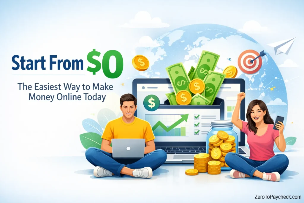 Start From $0: The Easiest Way to Make Money Online Today Start From $0: The Easiest Way to Make Money Online Today